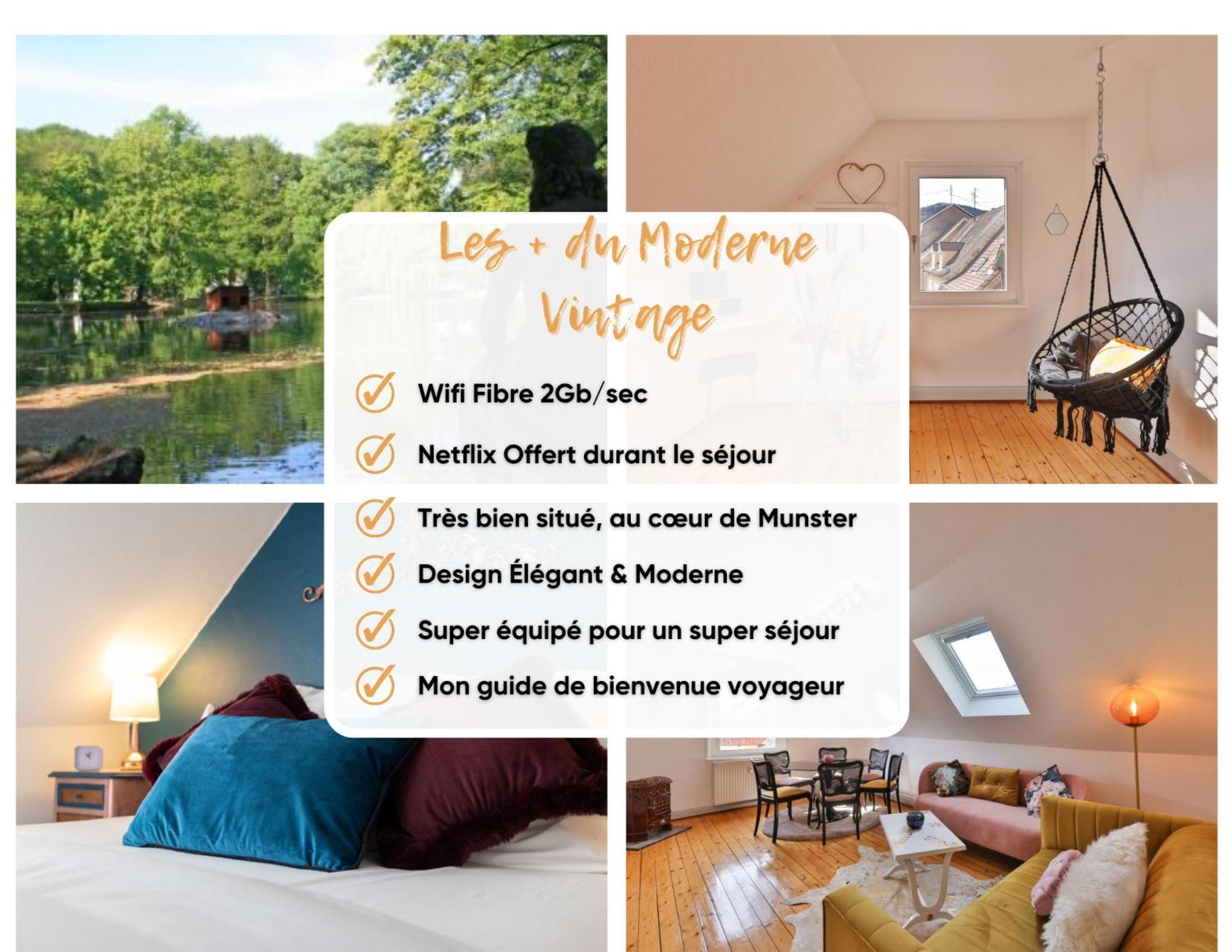 Le Moderne Vintage Hyper Centre,3 Chambres, Neuf Au Calme, 3 Etoiles Munster  Zewnętrze zdjęcie